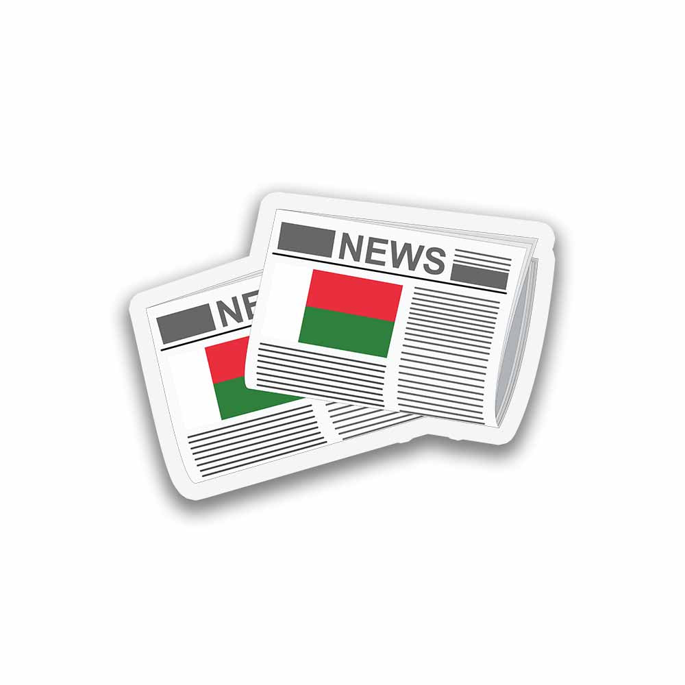 Madagascar Newspapers Fridge Magnet
