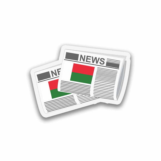 Madagascar Newspapers Sticker