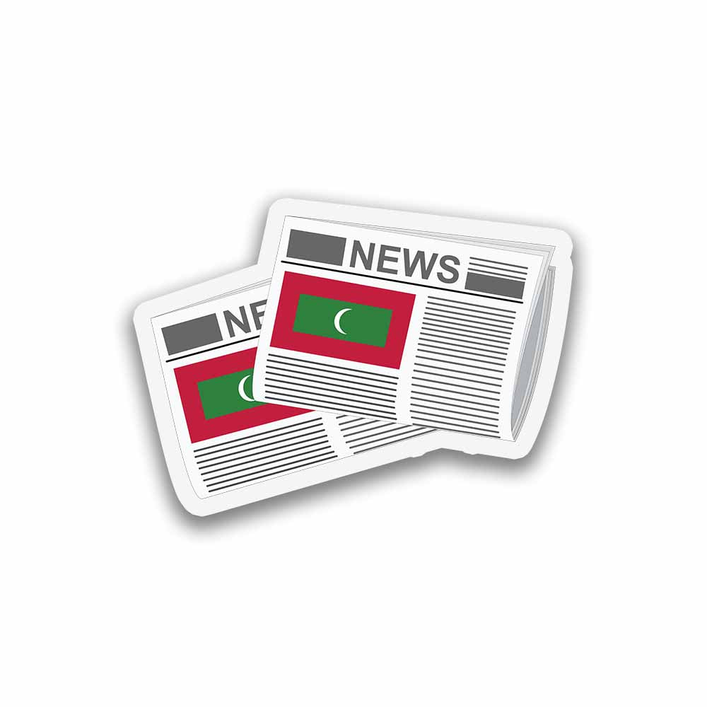 Maldives Newspapers Fridge Magnet