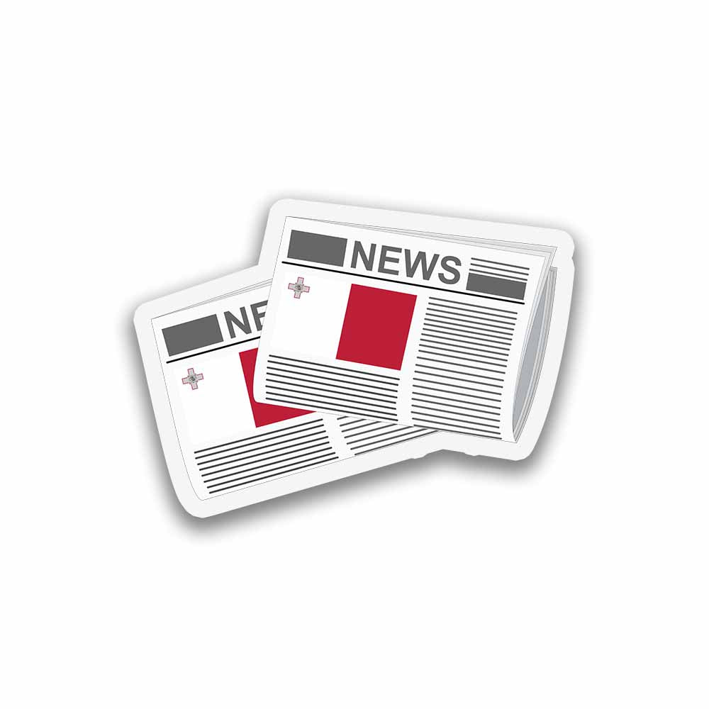 Malta Newspapers Fridge Magnet