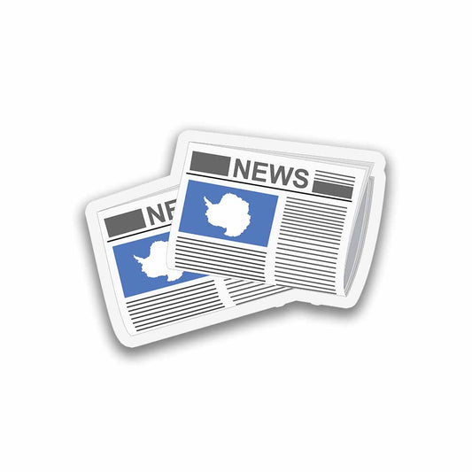 Antarctica Newspapers Fridge Magnet