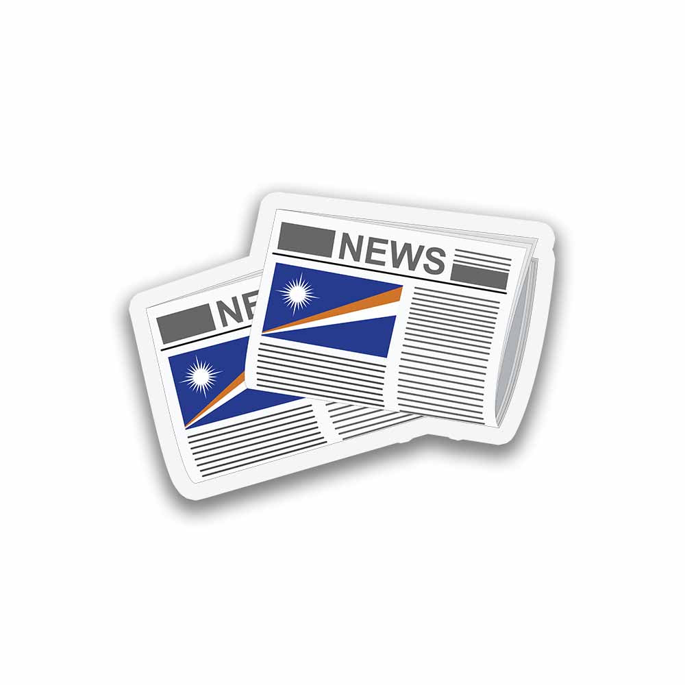 Marshall Islands Newspapers Fridge Magnet