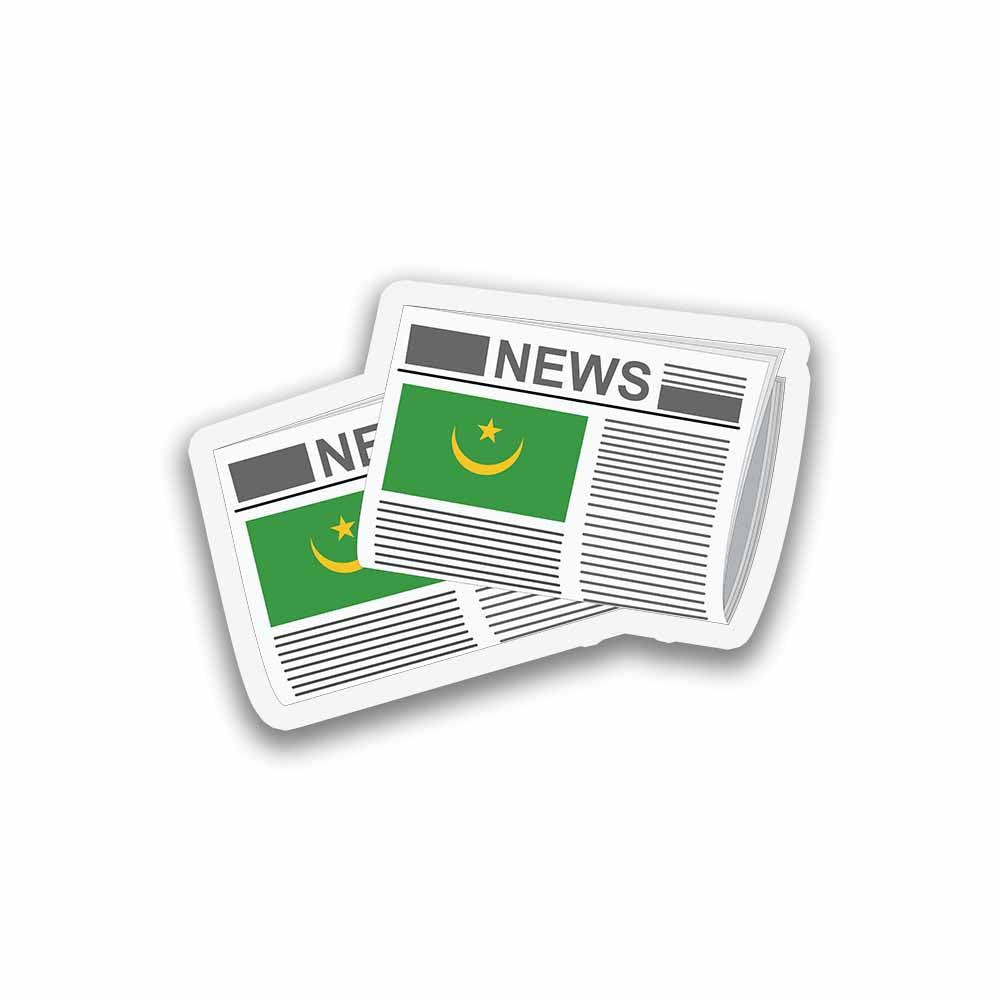 Mauritania Newspapers Fridge Magnet