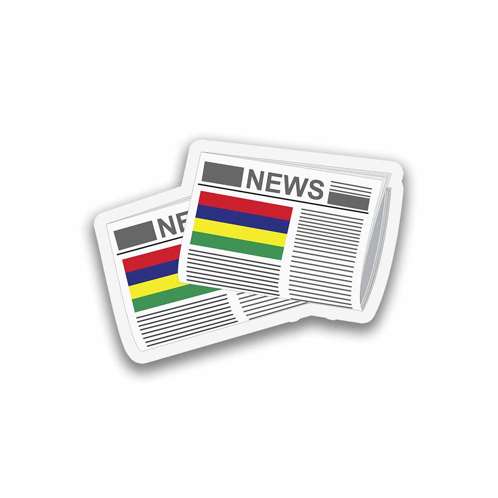 Mauritius Newspapers Fridge Magnet