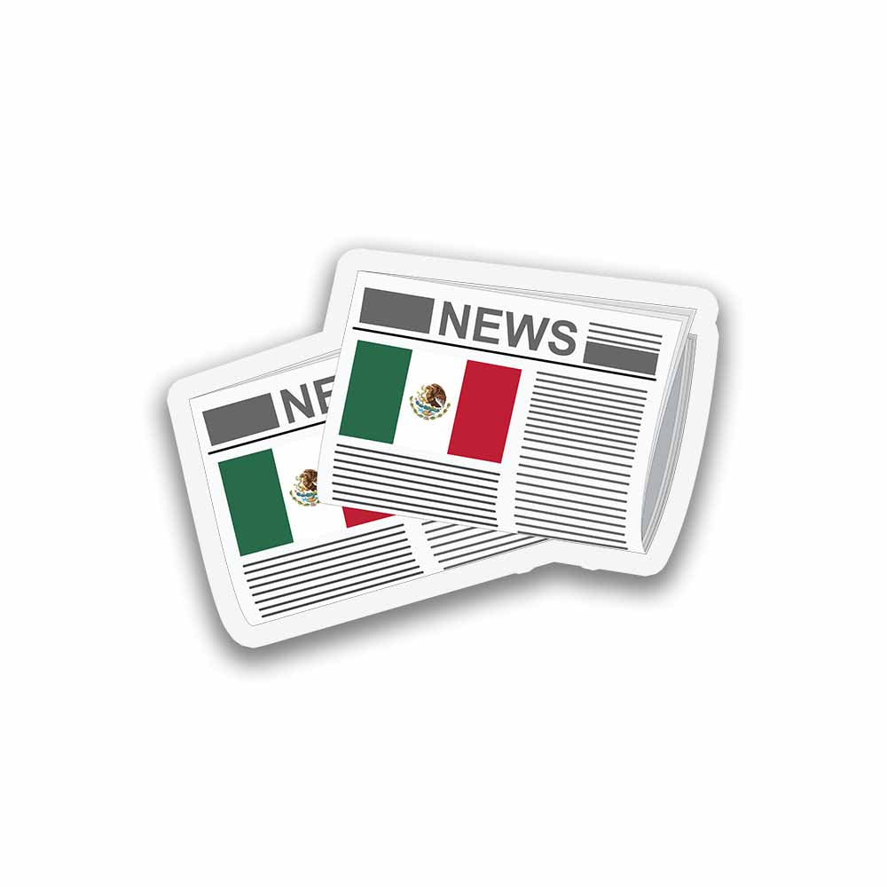 Mexico Newspapers Fridge Magnet