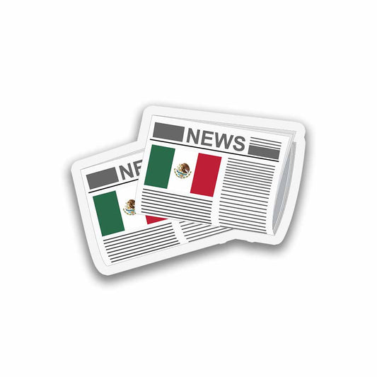 Mexico Newspapers Sticker