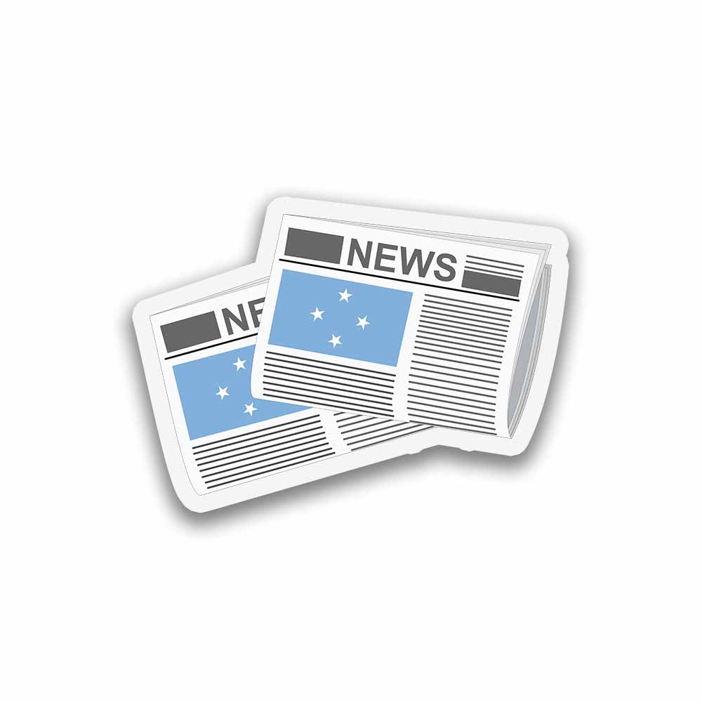 Micronesia Federated States Newspapers Magnet