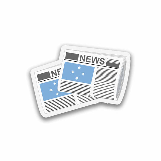 Micronesia Federated States Newspapers Sticker