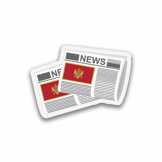 Montenegro Newspapers Fridge Magnet