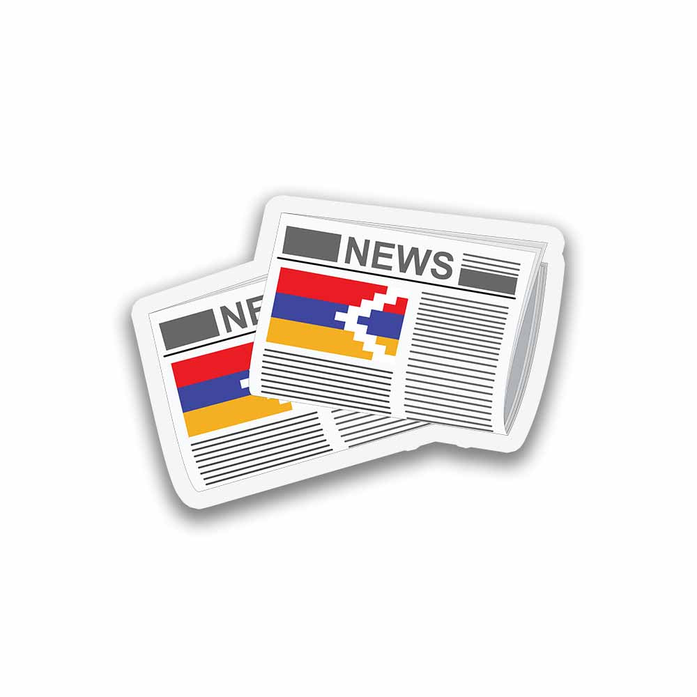 Nagorno Karabakh Republic Newspapers Sticker