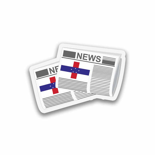 Netherlands Antilles Newspapers Sticker