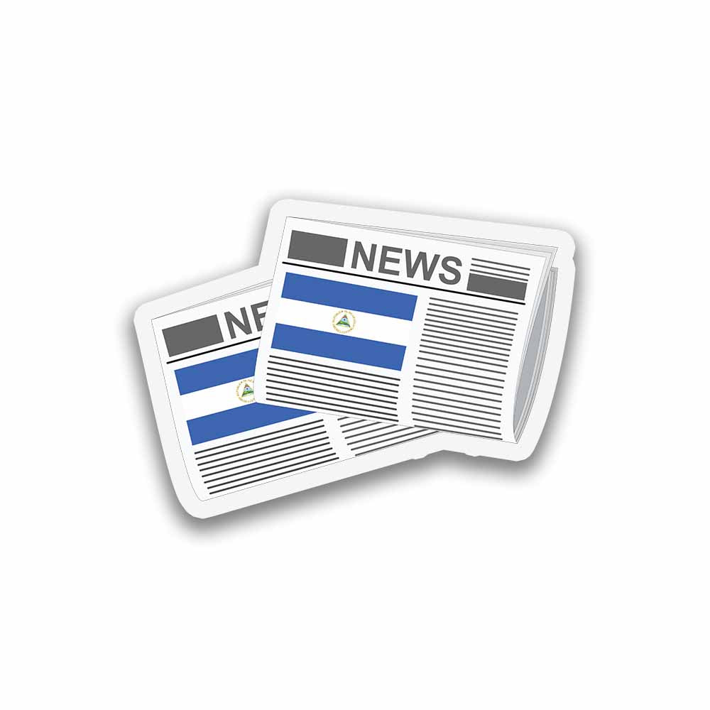 Nicaragua Newspapers Fridge Magnet