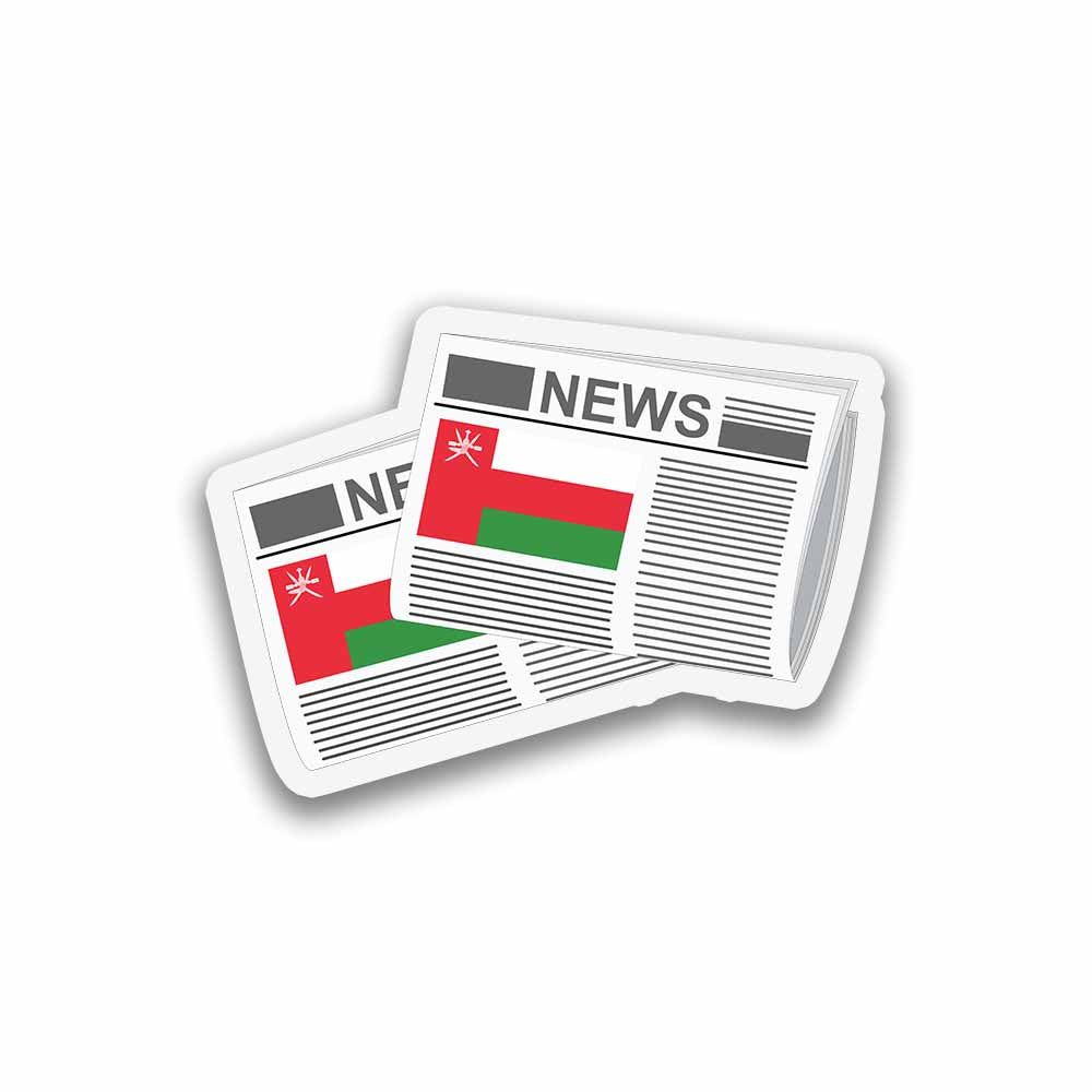 Oman Newspapers Fridge Magnet