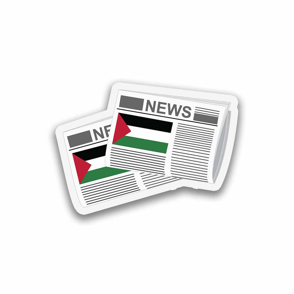 Palestine Newspapers Fridge Magnet