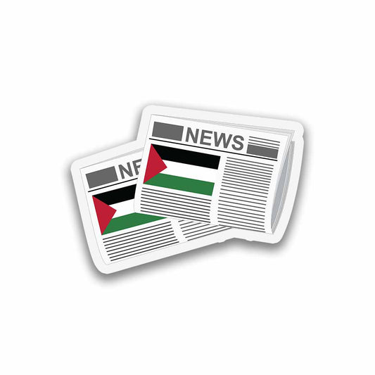 Palestine Newspapers Fridge Magnet
