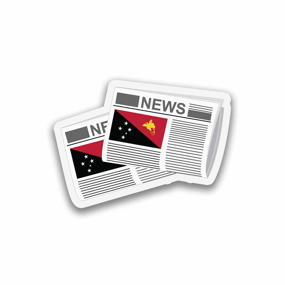 Papua New Guinea Newspapers Fridge Magnet