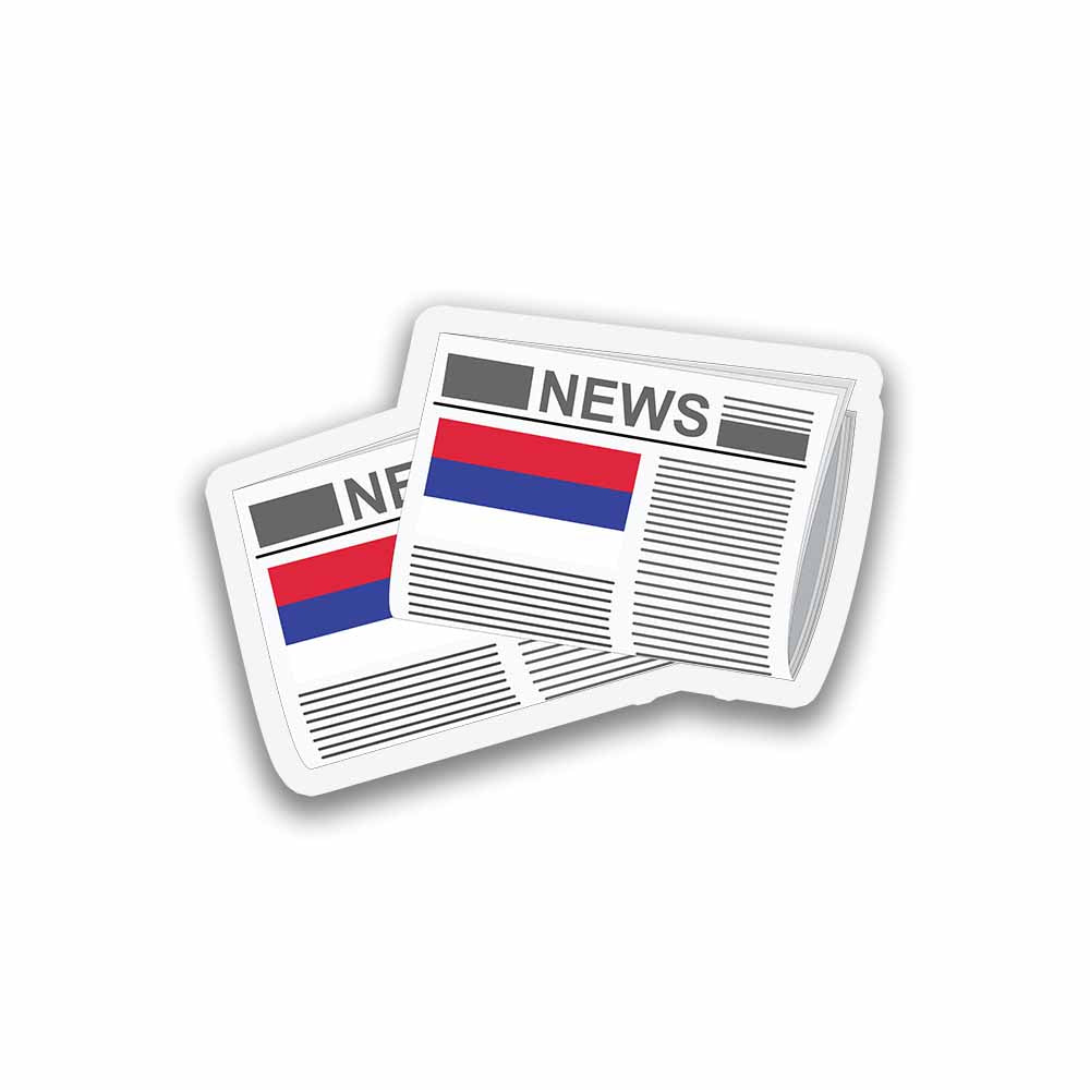 Republika Srpska Newspapers Fridge Magnet