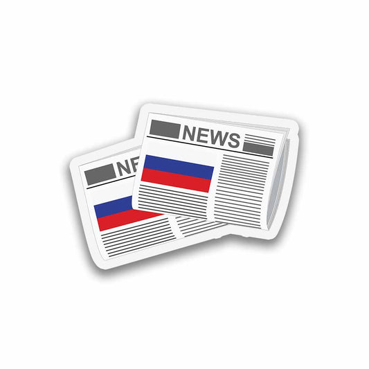Russia Newspapers Fridge Magnet
