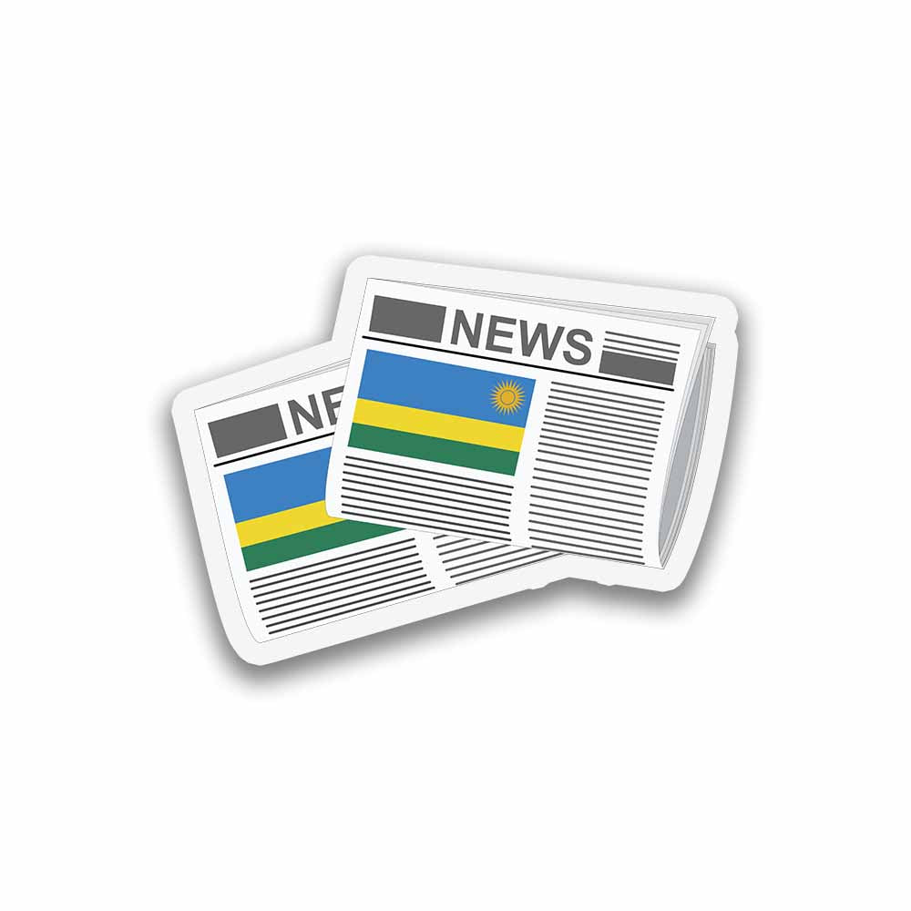 Rwanda Newspapers Fridge Magnet