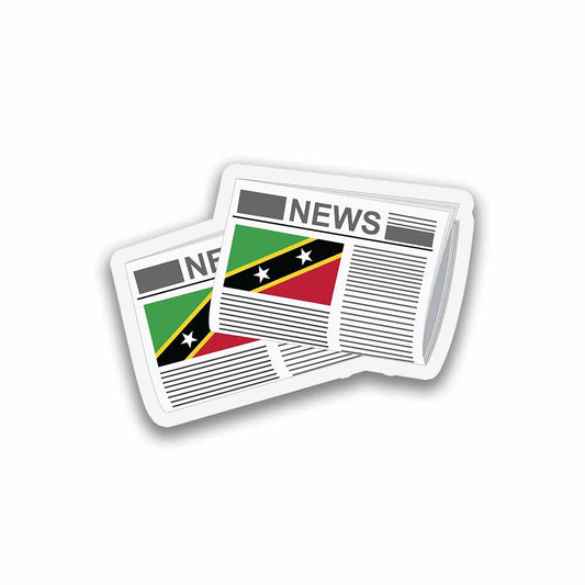 Saint Kitts and Nevis Newspapers Fridge Magnet