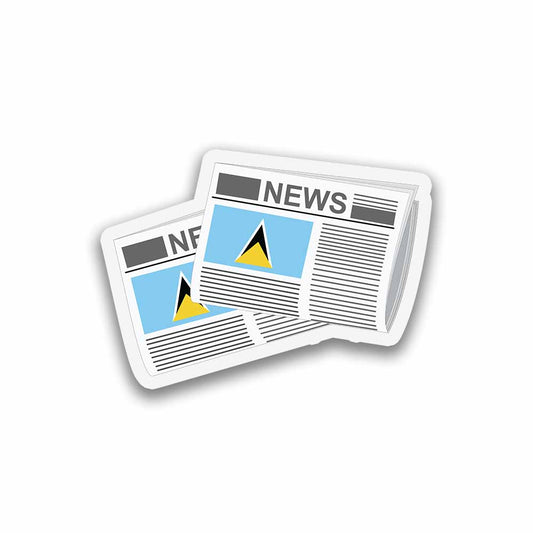 Saint Lucia Newspapers Fridge Magnet