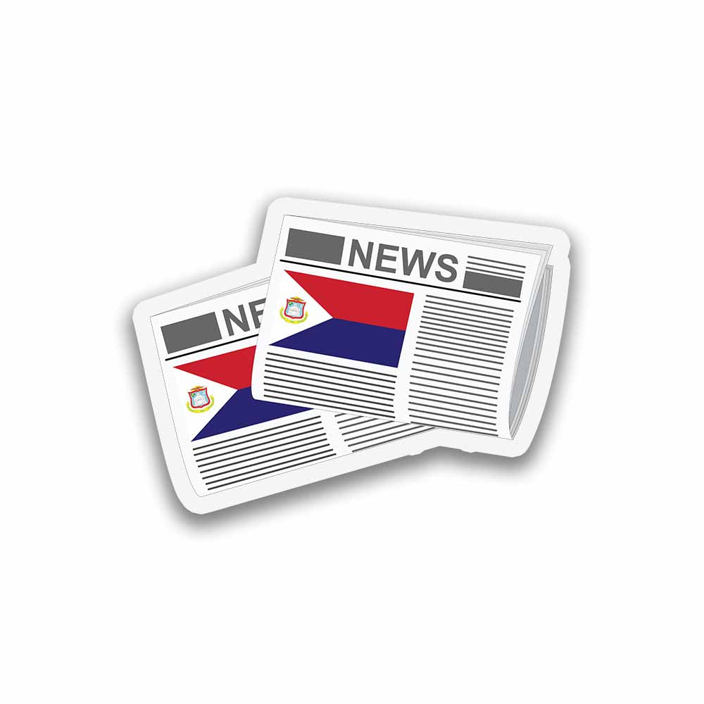 Saint Martin Newspapers Sticker