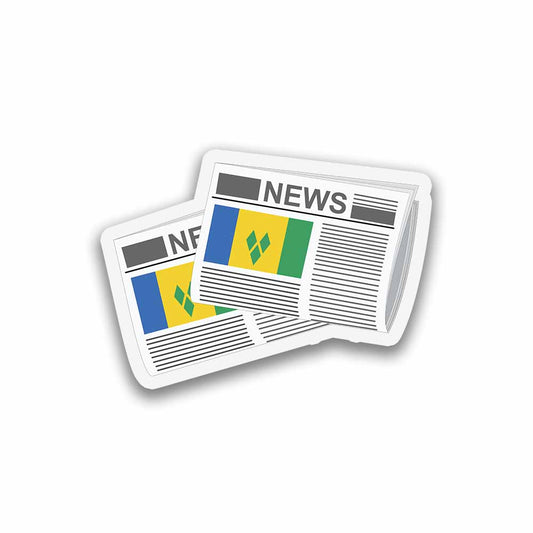 Saint Vincent and the Grenadines Newspapers Fridge Magnet