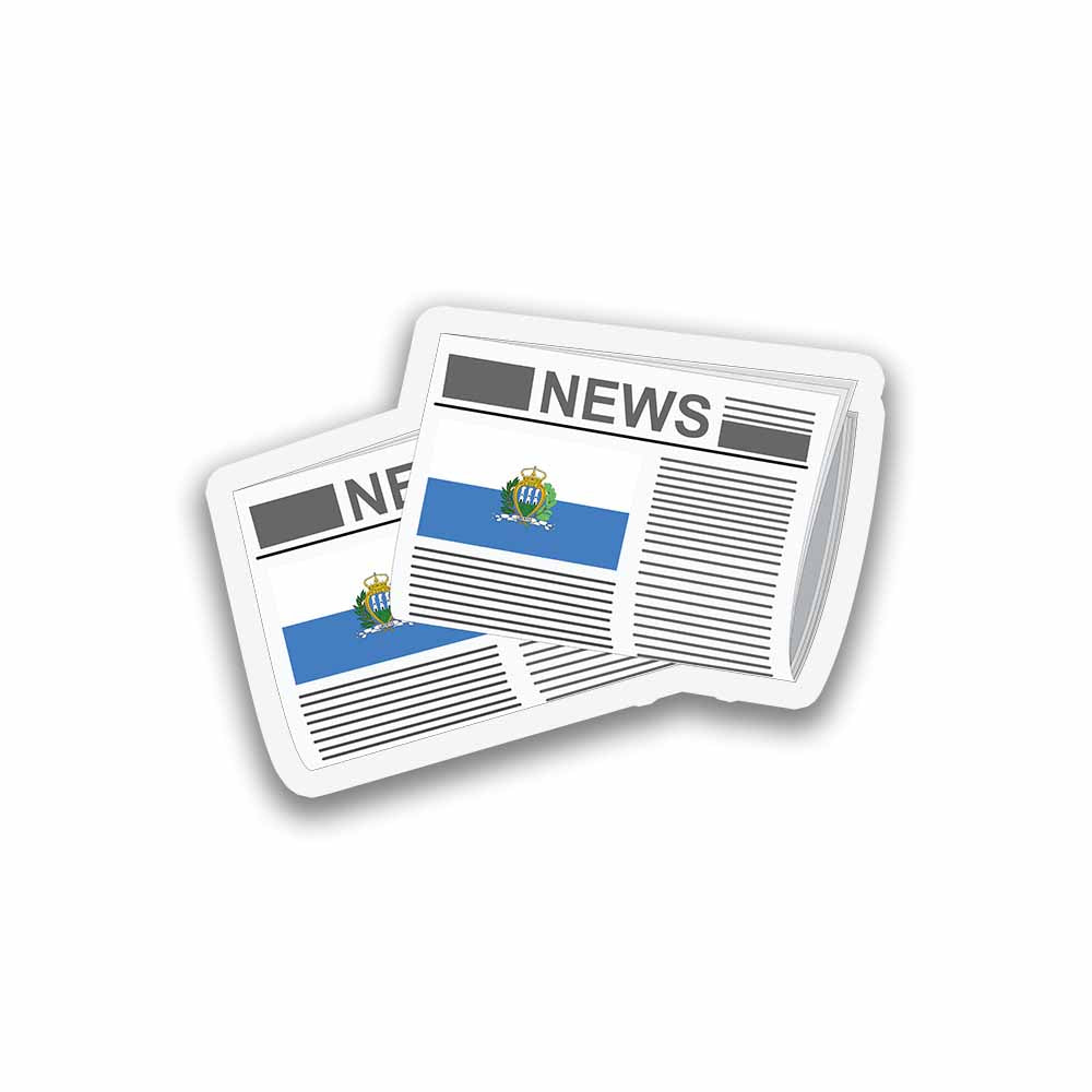 San Marino Newspapers Fridge Magnet