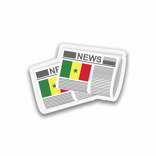 Senegal Newspapers Fridge Magnet