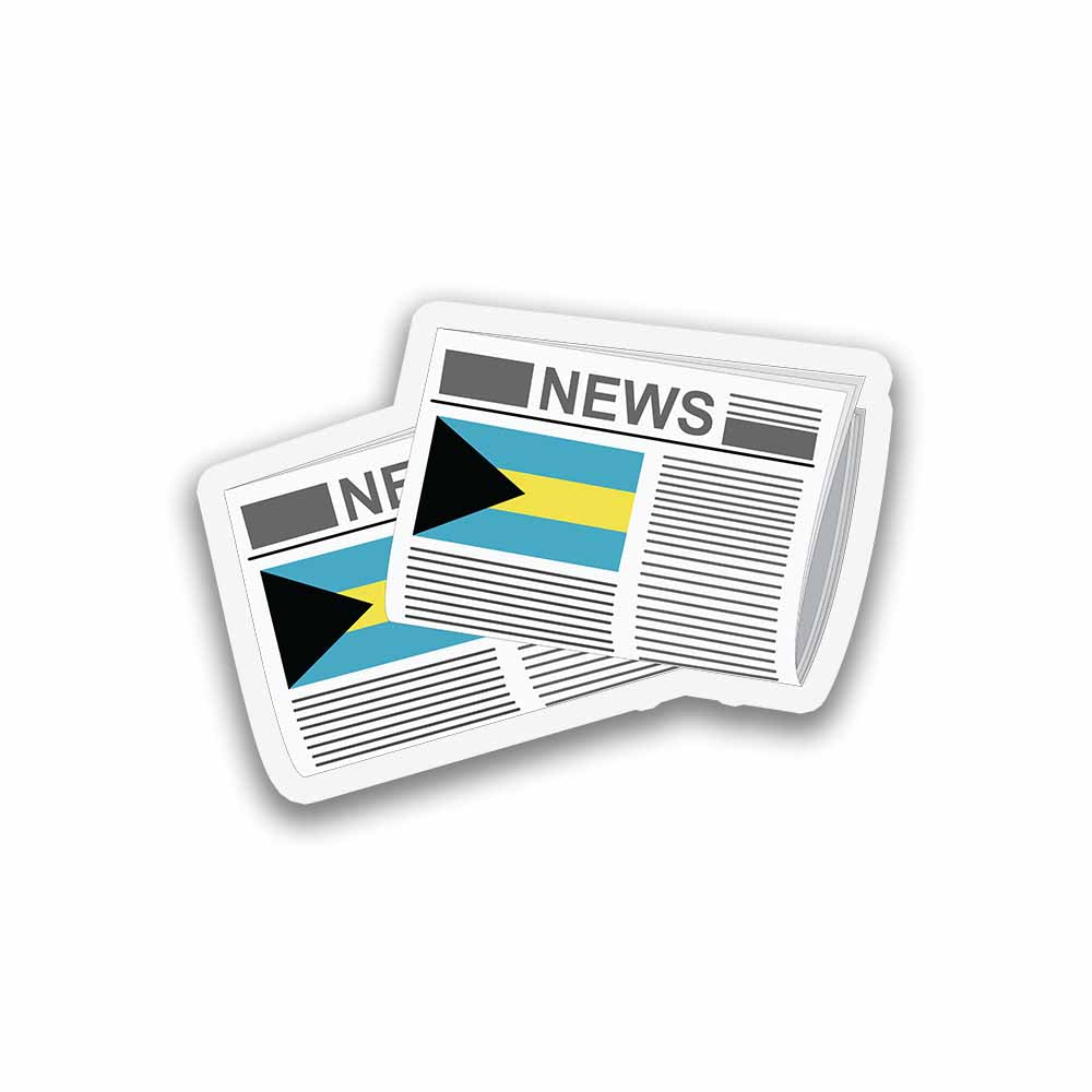 Bahamas Newspapers Fridge Magnet