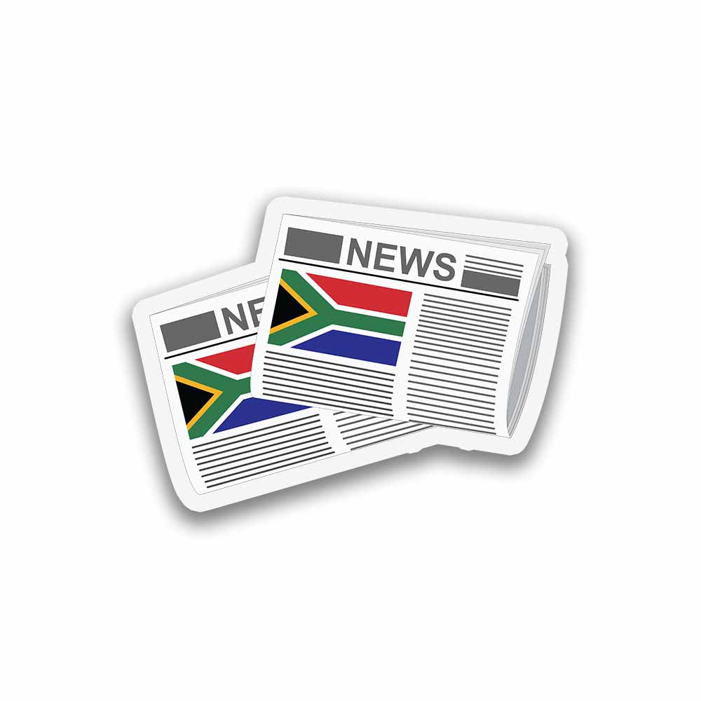 South Africa Newspapers Fridge Magnet