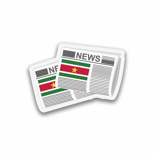 Suriname Newspapers Fridge Magnet