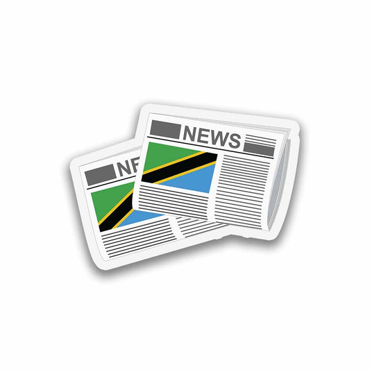 Tanzania Newspapers Fridge Magnet