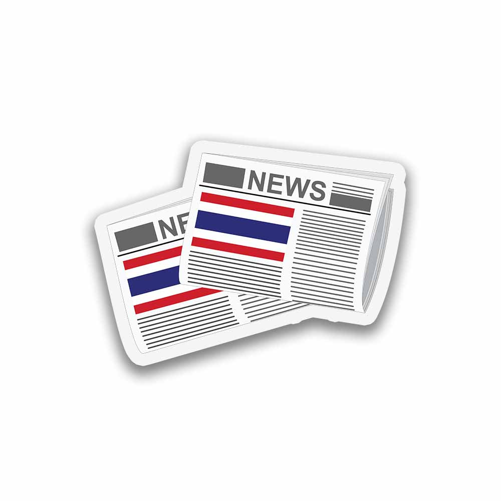 Thailand Newspapers Fridge Magnet