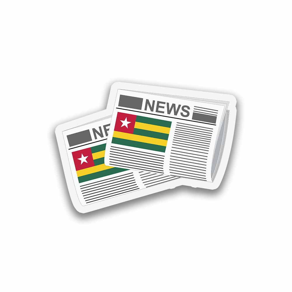 Togo Newspapers Sticker