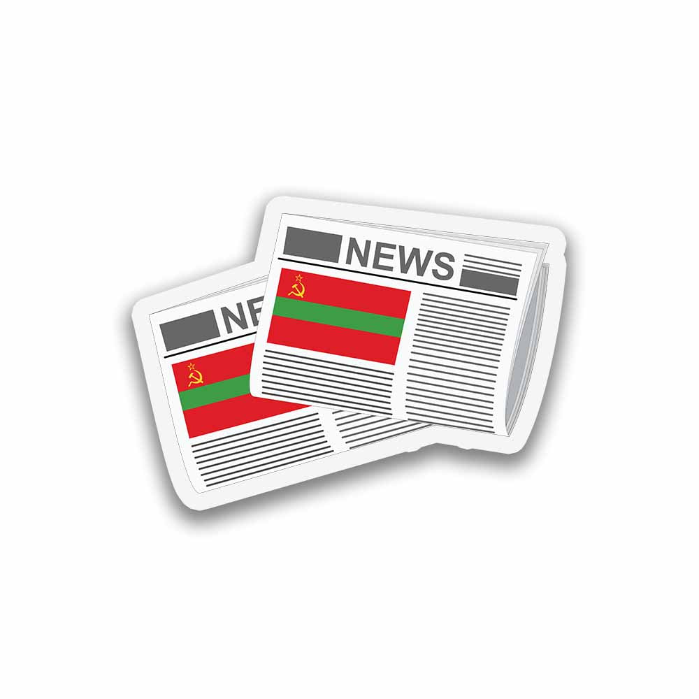 Transnistria Newspapers Sticker