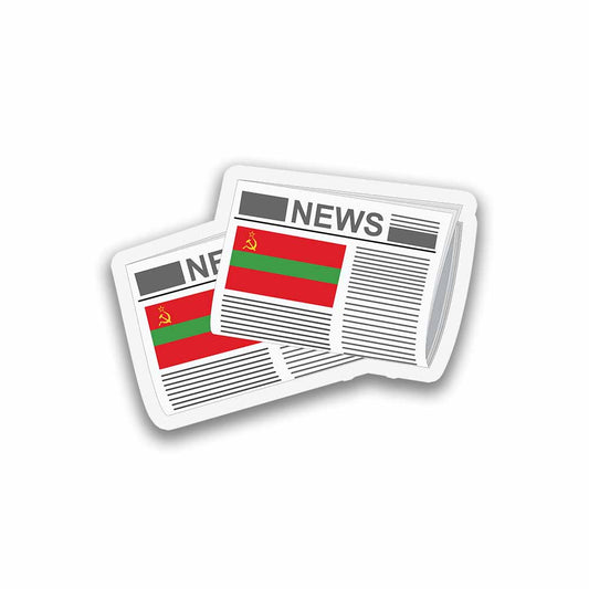 Transnistria Newspapers Fridge Magnet