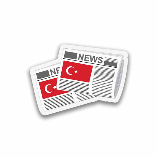 Turkey Newspapers Fridge Magnet