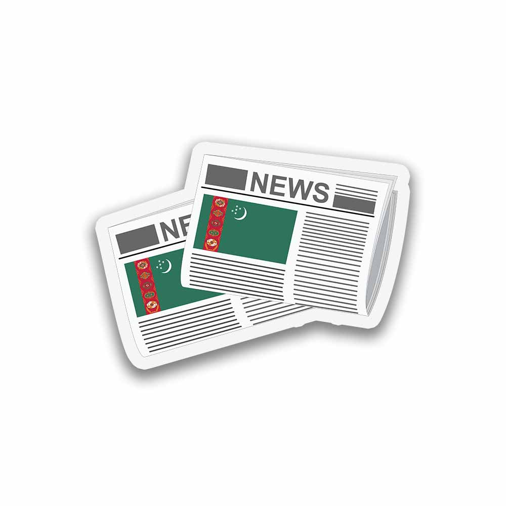 Turkmenistan Newspapers Fridge Magnet