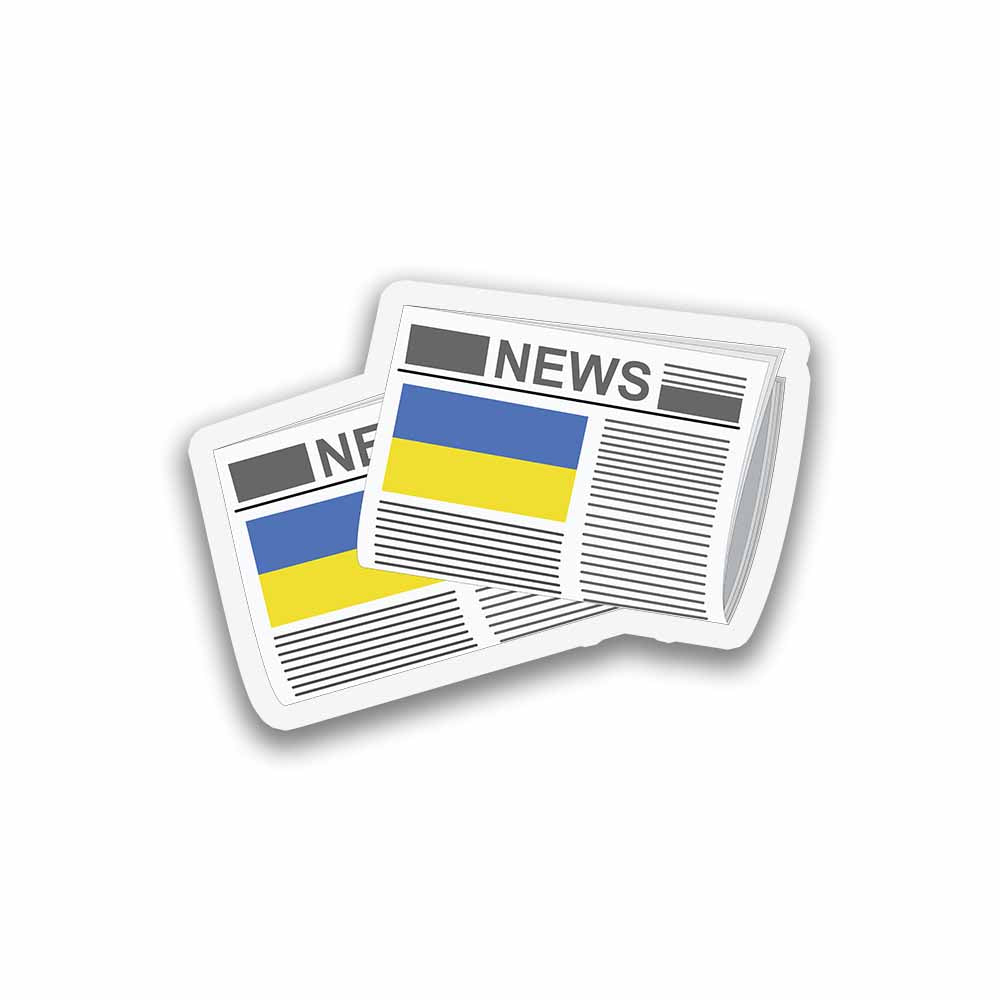 Ukraine Newspapers Fridge Magnet