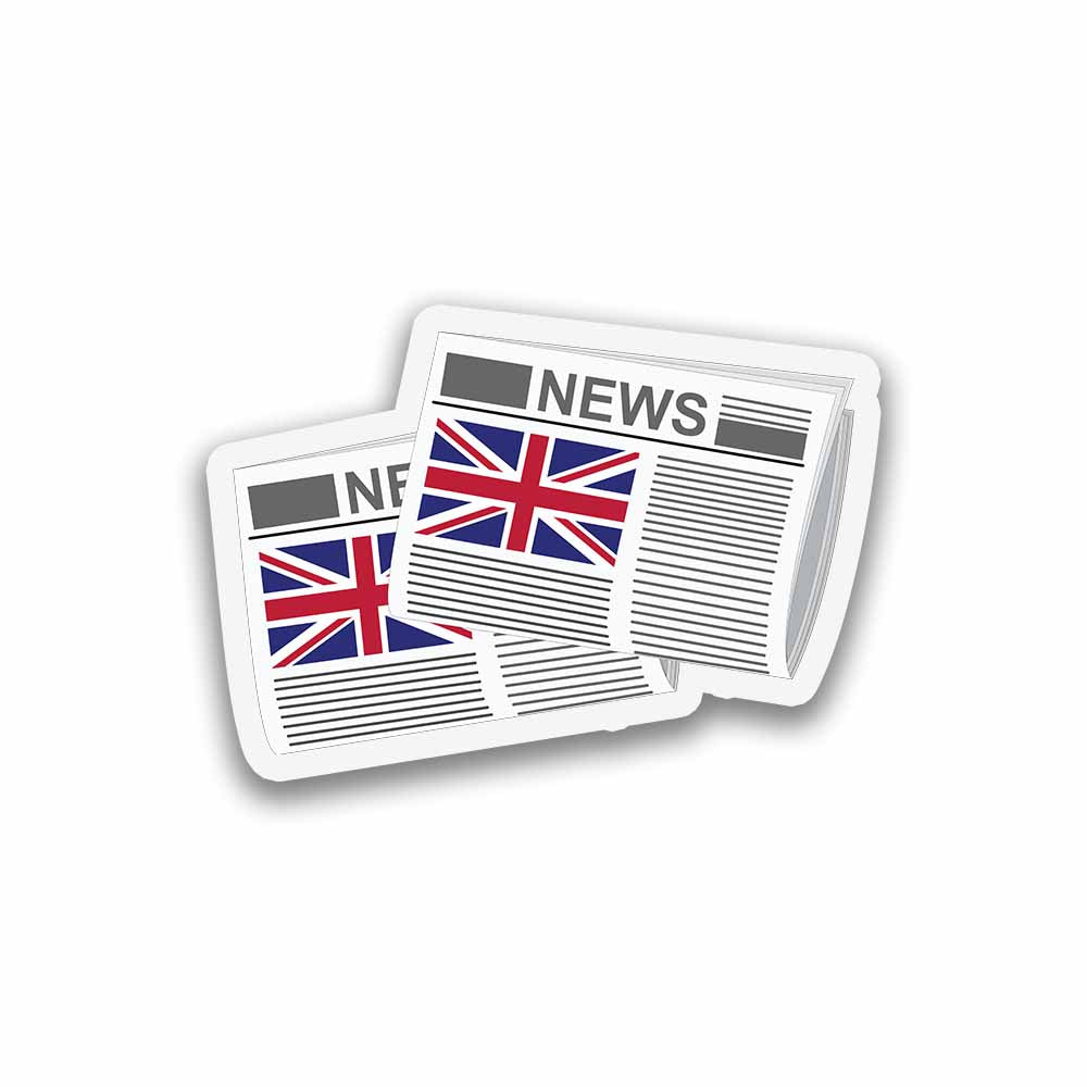 United Kingdom Newspapers Fridge Magnet