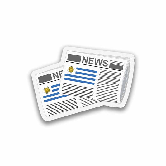 Uruguay Newspapers Fridge Magnet