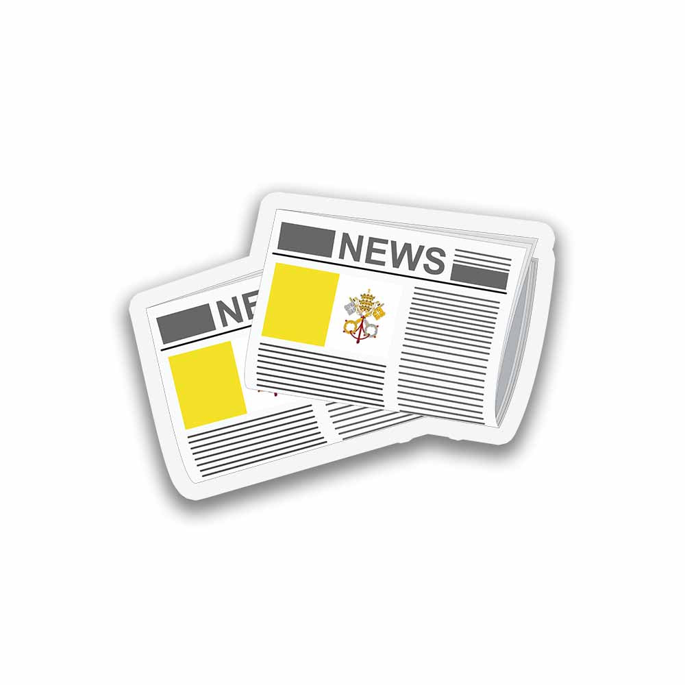 Vatican City Holy See Newspapers Fridge Magnet