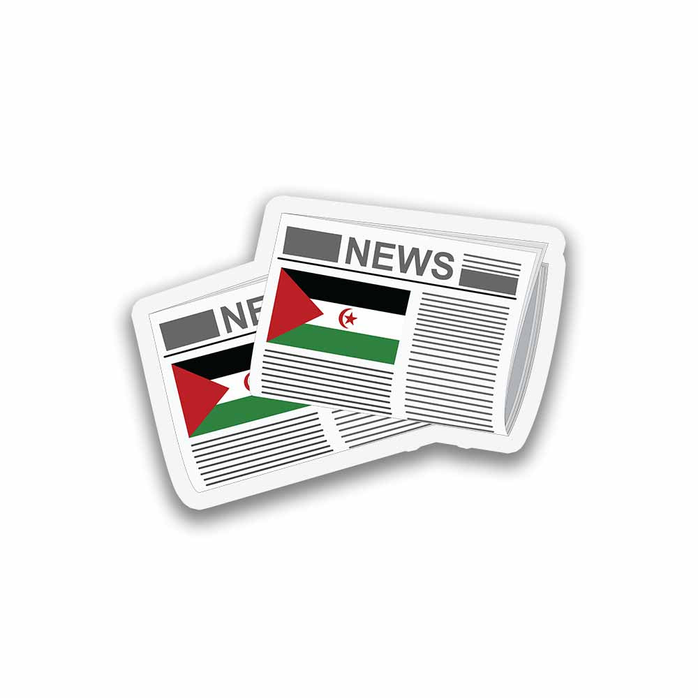 Western Sahara Newspapers Fridge Magnet