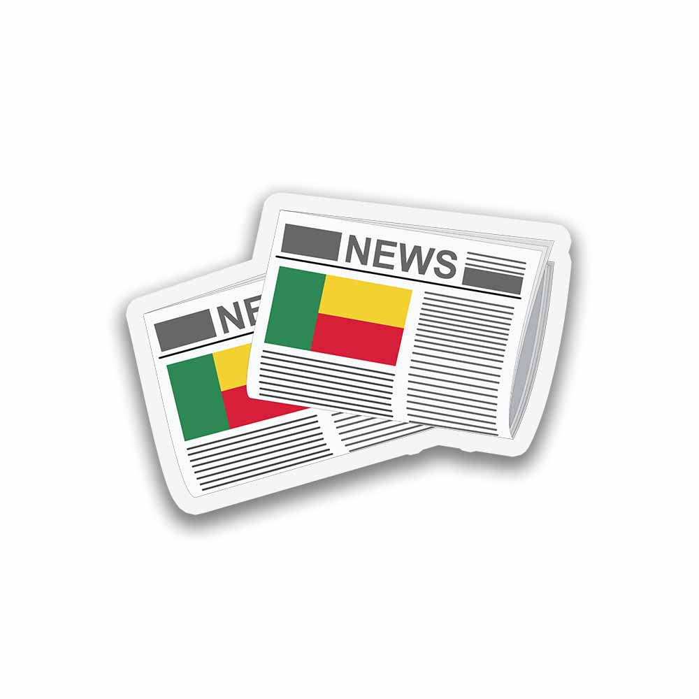 Benin Newspapers Fridge Magnet