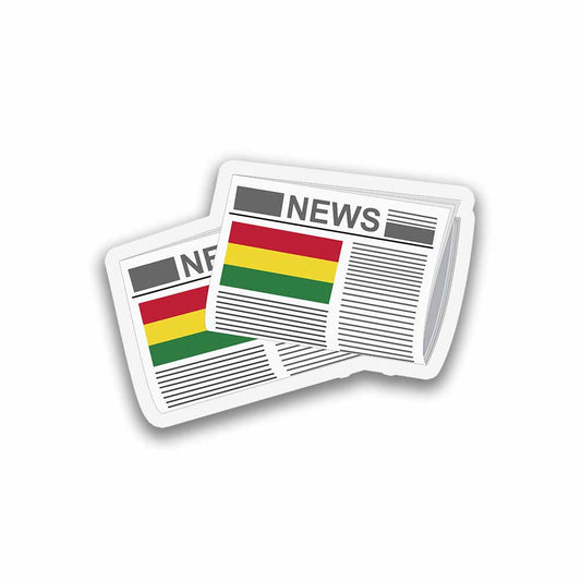 Bolivia Newspapers Fridge Magnet