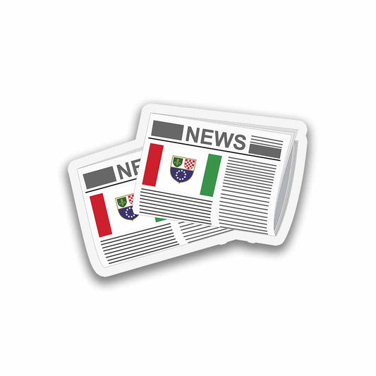 Bosnia and Herzegovina Federation of Newspapers Fridge Magnet