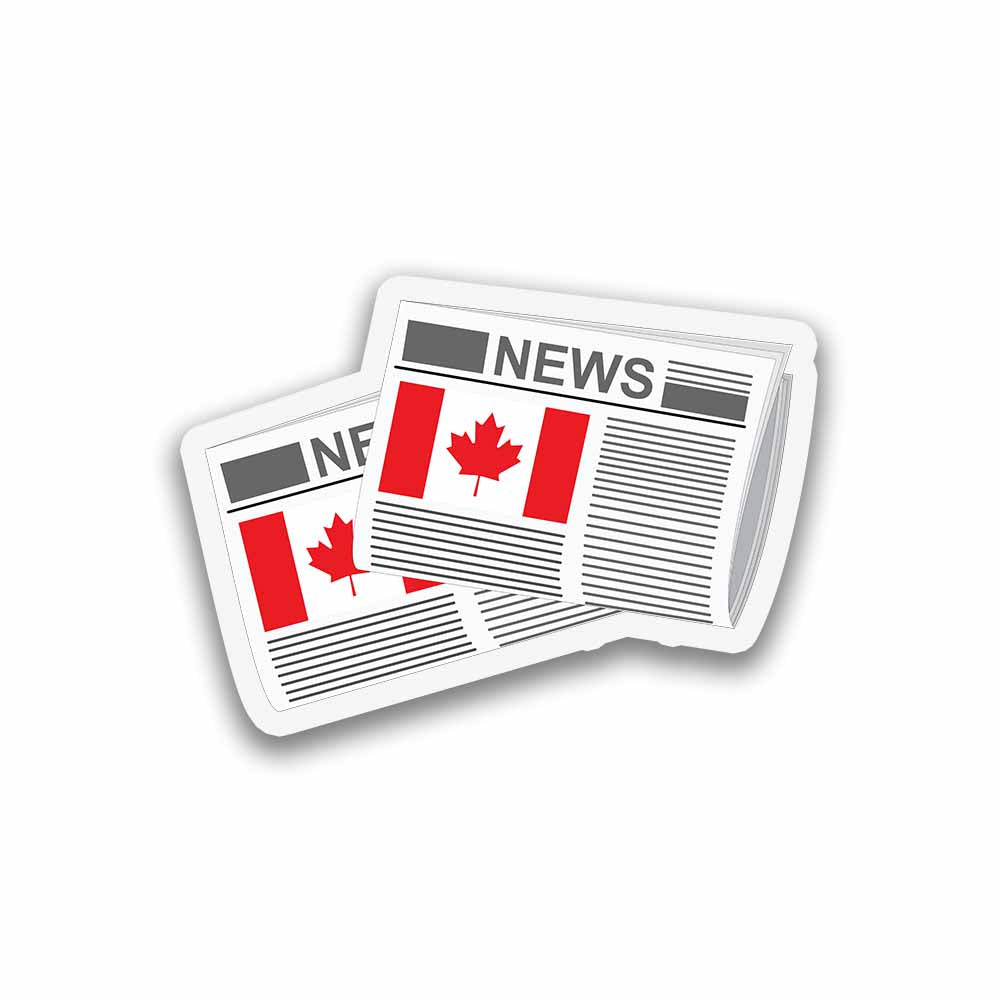 Canada Newspapers Fridge Magnet