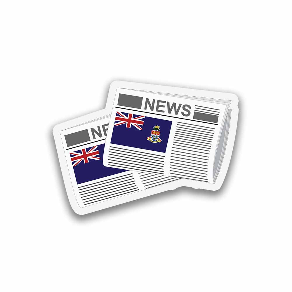 Cayman Islands Newspapers Sticker