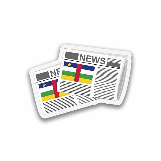 Central African Republic Newspapers Fridge Magnet
